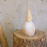 Handcrafted Pine Wood Santa S