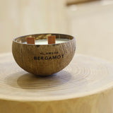 Natural Essential Oil Coconut Shell Candle - Bergamot (new)