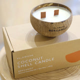 Natural Essential Oil Coconut Shell Candle - Bergamot (new)