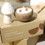 Natural Essential Oil Coconut Shell Candle - Coffee (new)