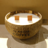 Natural Essential Oil Coconut Shell Candle - Coffee (new)