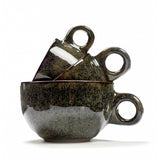 ESPRESSO CUP SURFACE D6,5 H5 WITH UNDERPLATE D13 INDI GREY