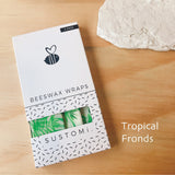 Beeswax Wraps 3 Pack: 1S 1M 1L