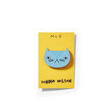 Blue Cat|藍貓木製別針