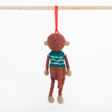 Fairtrade Christmas Decoration - Green Monkey