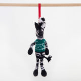 Fairtrade Christmas Decoration - Green Zebra