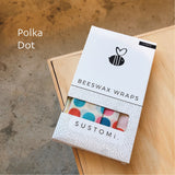 Beeswax Wraps 4 Pack: 1S 1M 1L 1XL
