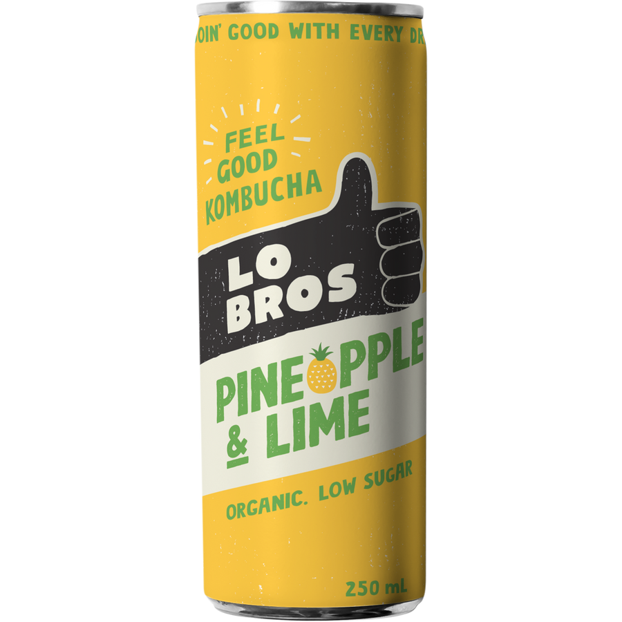 Kombucha Cans, Pineapple & Lime