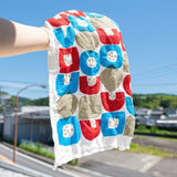 Dishcloth - Red and Blue Flowers
