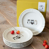 SHICHITA Three Cats Plate