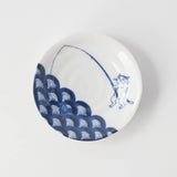 Japanese Porcelain Cat Plates - Someneko 5-Piece Gift Set