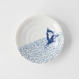 Japanese Porcelain Cat Plates - Someneko 5-Piece Gift Set