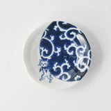Japanese Porcelain Cat Plates - Someneko 5-Piece Gift Set