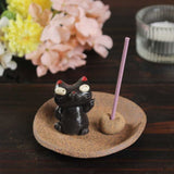 Black Cat Incense Holder