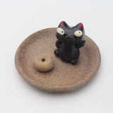 Black Cat Incense Holder