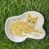 Small Cat Plate - Tiger Cat Misha