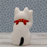 Lucky Cat Figurine - WHITE S