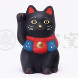 Lucky Cat Figurine - BLACK extra S