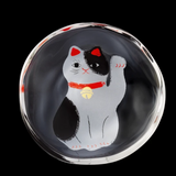 Small Glass Manekineko Plate - Buchi
