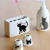 Pen & Toothbrush Stand - Siamese Cat Jill