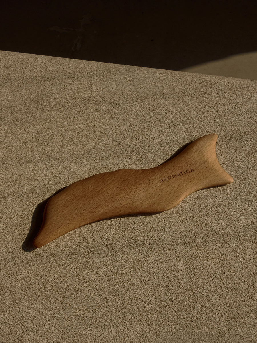 Wood Dolphin Face & Body Massage Tool