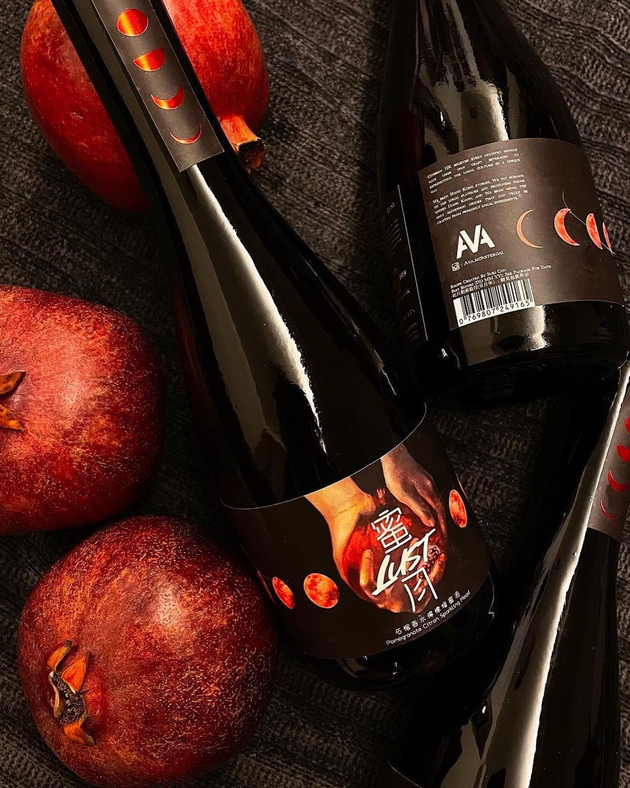 HoneyMoon LUST Pomegranate Citron Sparkling Mead