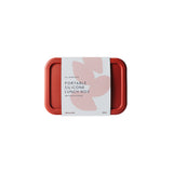 Silicone Lunch Box Hibiscus Red 520ml