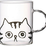 Clear Mug Cup 350ml Tiger