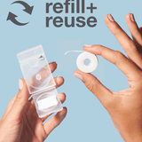 Refillable Dispenser With Dental Floss