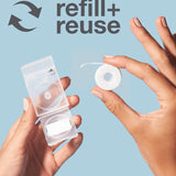 Expanding Dental Floss with Refillable Dispenser + 1 Refill Roll