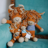Fair Trade Handmade Key Ring - Highland Coo