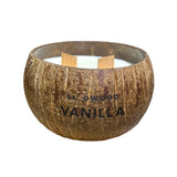 Natural Essential Oil Coconut Shell Candle - Vanilla