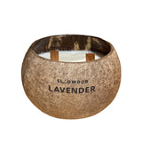 Natural Essential Oil Coconut Shell Candle - Lavender