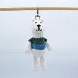 Fair Trade Handmade Key Ring - Polar Bear