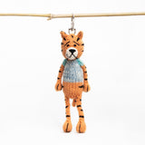 Fair Trade Handmade Key Ring - Tiger