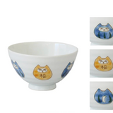 Rokunekodaruma Blue Rice Bowl