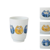 Rokunekodaruma Blue Teacup