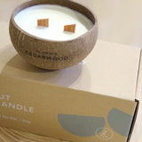 Natural Essential Oil Coconut Shell Candle - Cedarwood