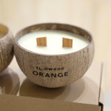 Orange - Natural Essential Oil Coconut Shell Candle