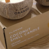 Natural Essential Oil Coconut Shell Candle - Orange