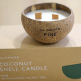 Natural Essential Oil Coconut Shell Candle - Pine