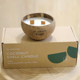 Natural Essential Oil Coconut Shell Candle - Pine