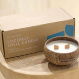 Natural Essential Oil Coconut Shell Candle - Vanilla