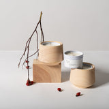 Pine Candle Vessel + Scented Candle Chotto Matte Set