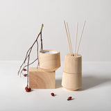 Pine Candle Vessel + Scented Candle Chotto Matte Set