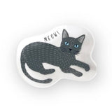 Small Cat Plate - Gray Cat Guri