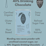 40% Cacao Organic Drinking Chocolate