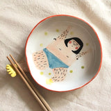 Handmade One-Leg Hop Round Plate 單腳跳跳圓盤