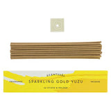 Sparkling Gold Yuzu (30 sticks & Holder)