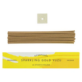 Sparkling Gold Yuzu (30 sticks & Holder)